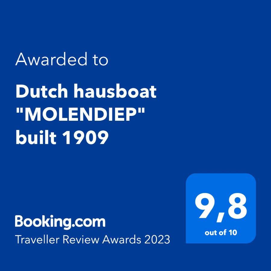 Dutch Hausboat "Molendiep" Built 1909 Mosty Exterior foto
